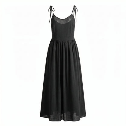 Noémie Women’s Tie-Strap Gathered Midi Dress