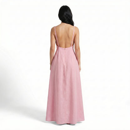 Noémie Women’s Tie-Strap Gathered Midi Dress