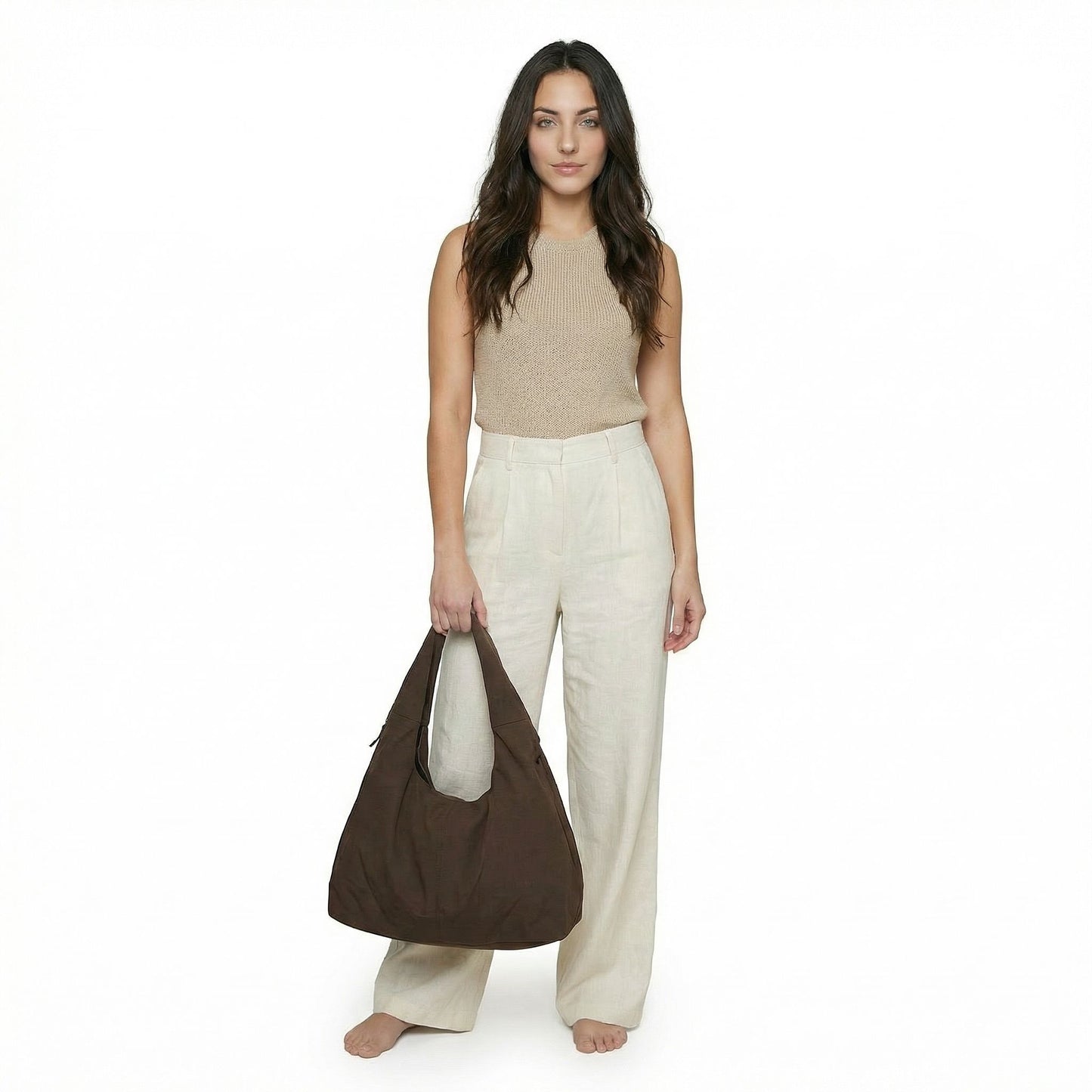 Noémie | Women’s Cloth Large Shoulder Tote Zip