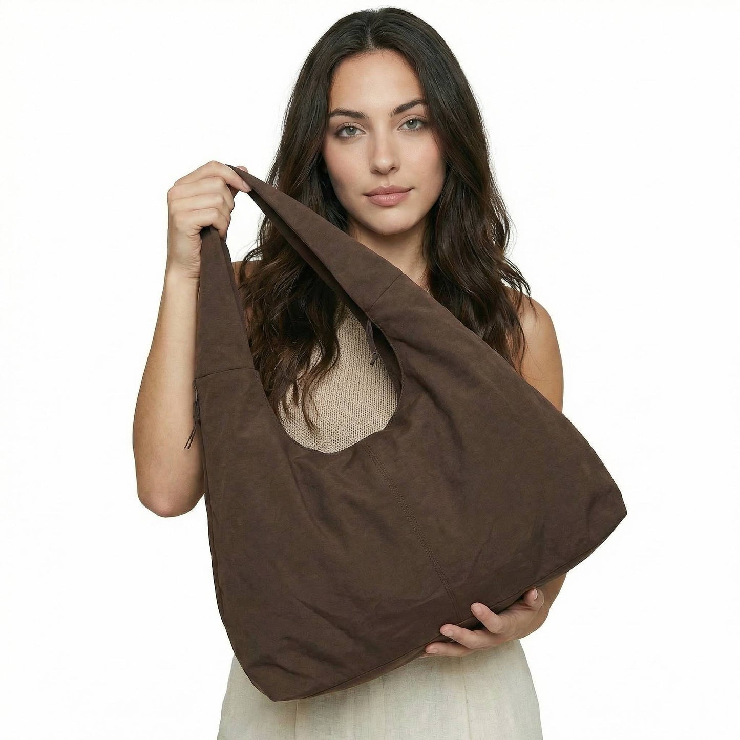 Noémie | Women’s Cloth Large Shoulder Tote Zip