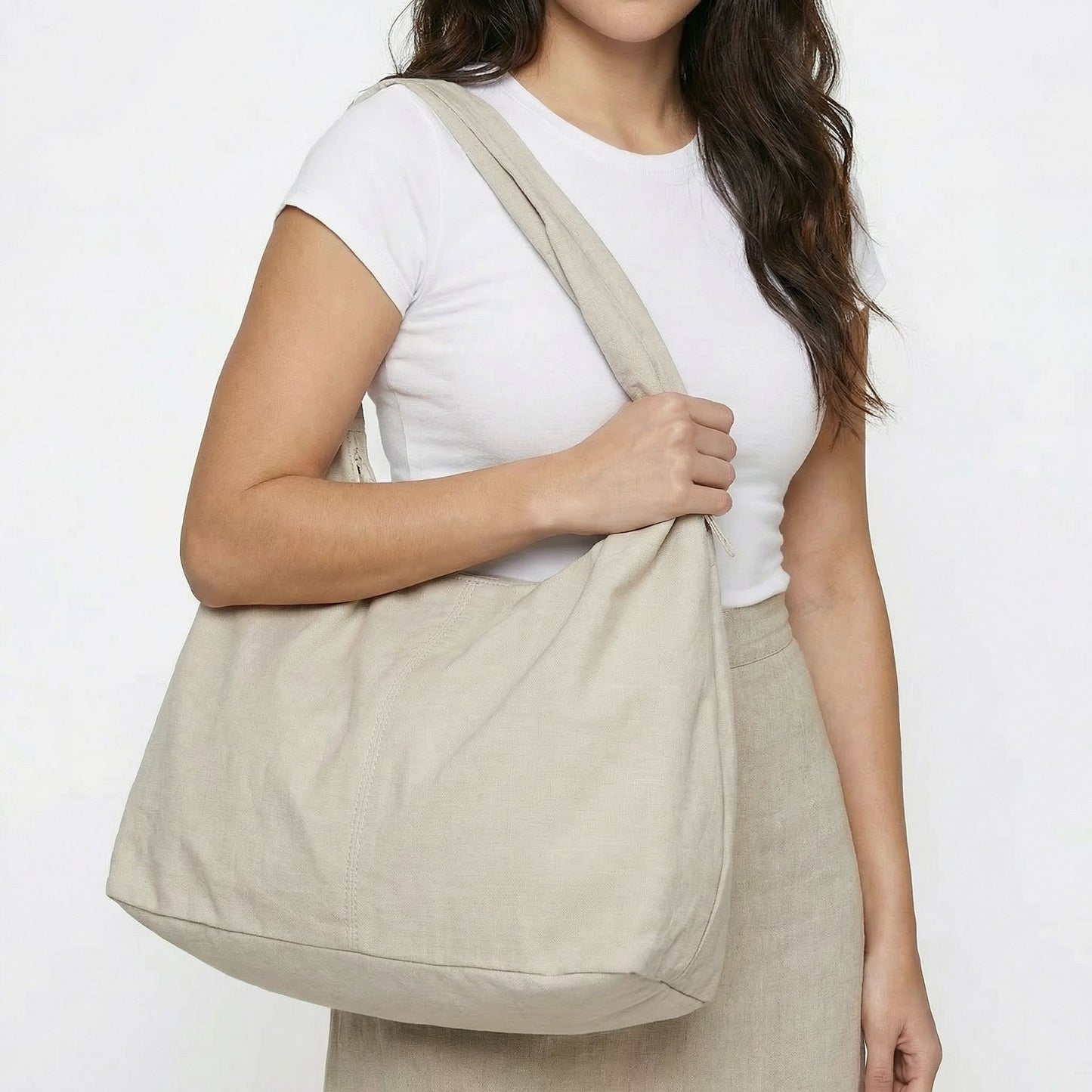 Noémie | Women’s Cloth Large Shoulder Tote Zip