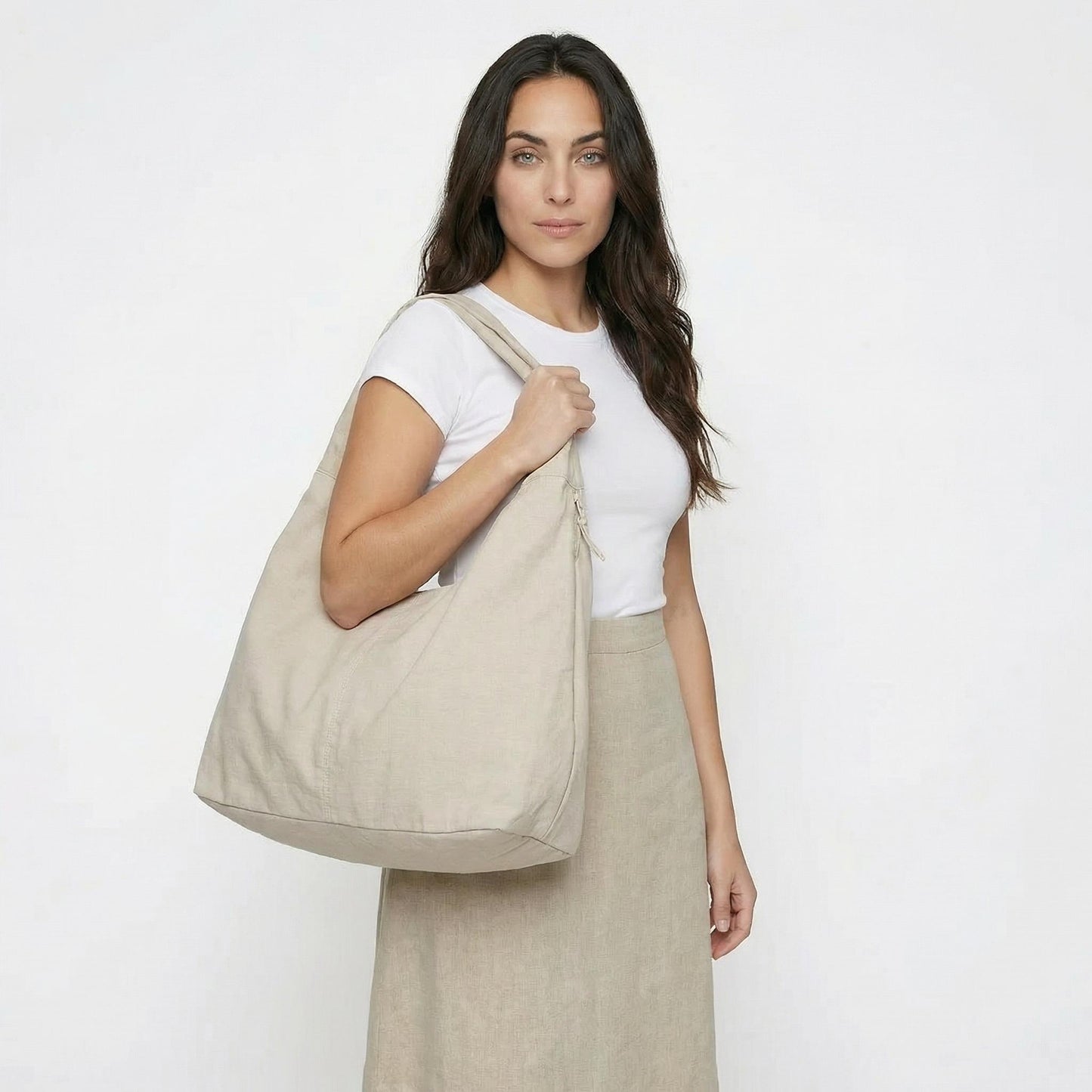 Noémie | Women’s Cloth Large Shoulder Tote Zip