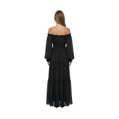 Océane | Women’s Off-Shoulder Long-Sleeve Maxi Dress with Slit