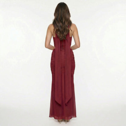 Océane | Women’s Mesh Corset Maxi Skirt Set, Boned