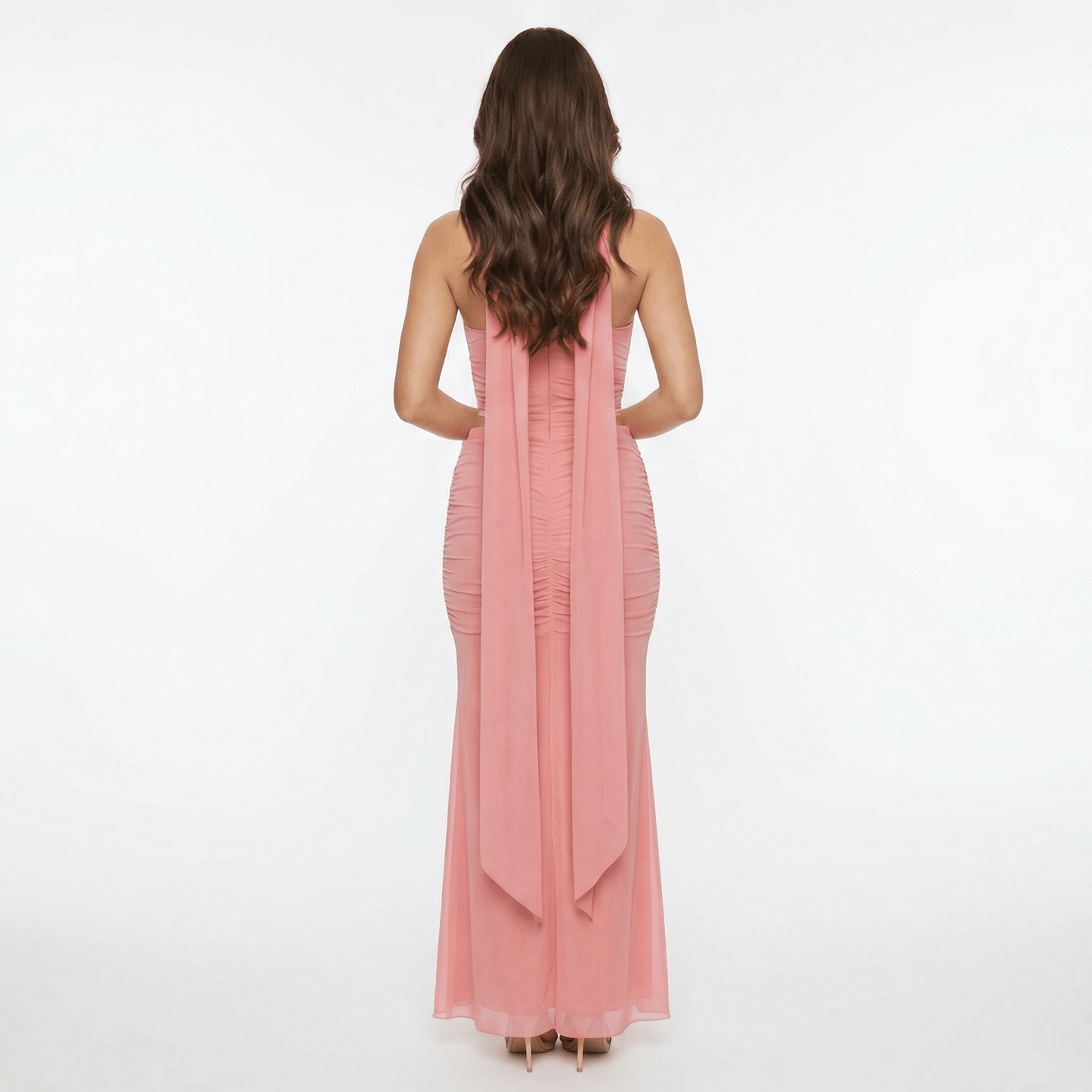 Océane | Women’s Mesh Corset Maxi Skirt Set, Boned
