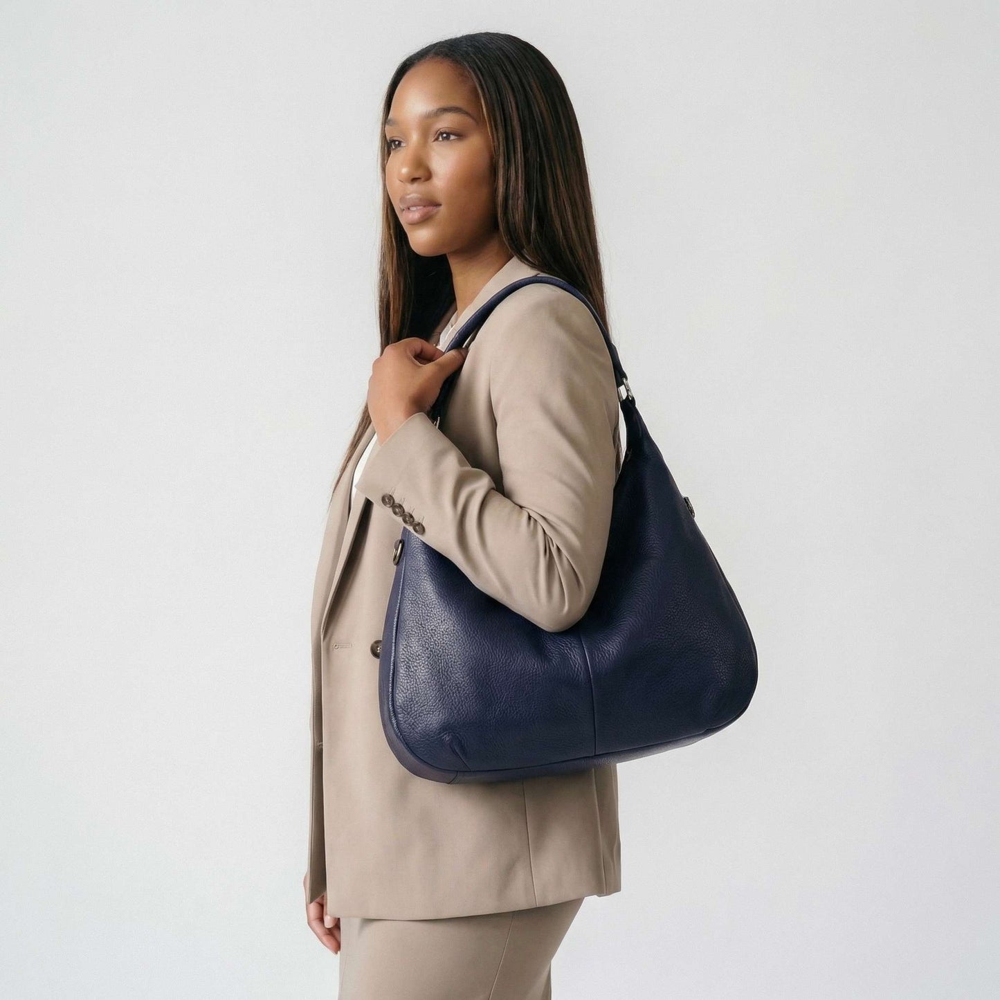 Odette | Women’s Vegan Leather Hobo Bag Zip