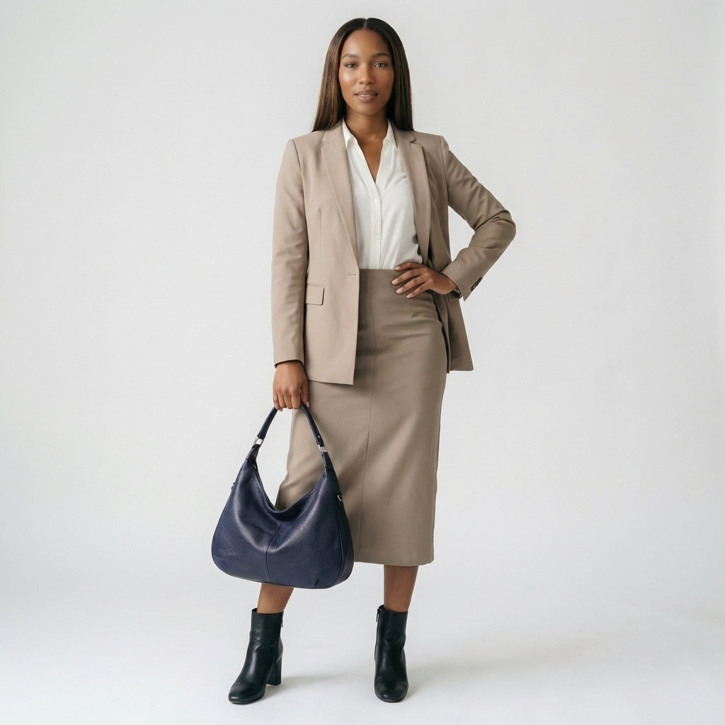 Odette | Women’s Vegan Leather Hobo Bag Zip