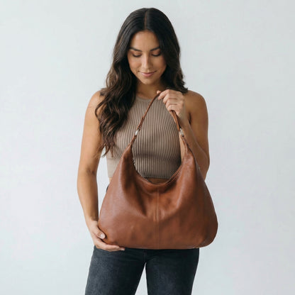 Odette | Women’s Vegan Leather Hobo Bag Zip