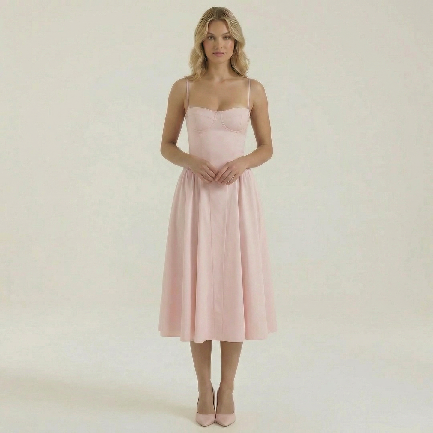 Claire | Corset Midi Dress
