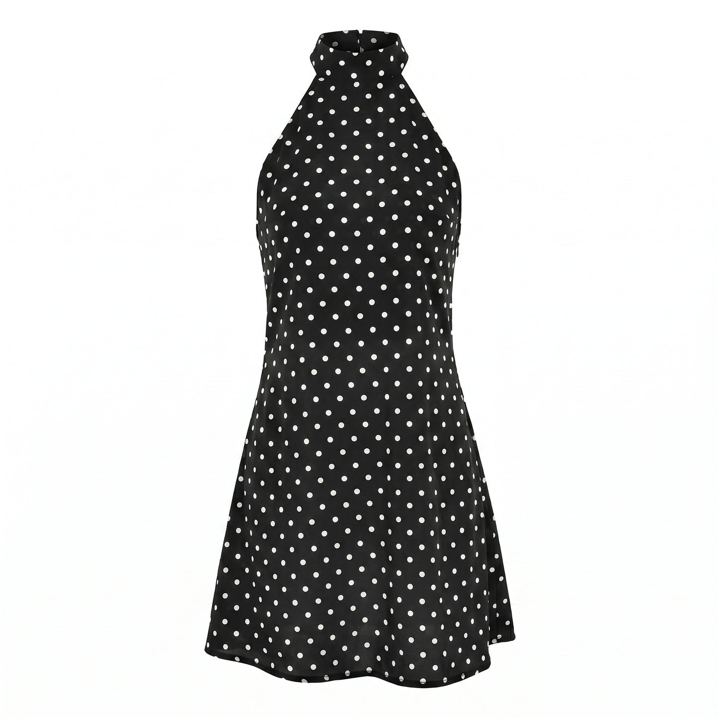 Remi Women's Mini Dress Polka Dot Bodycon, Halter Neck