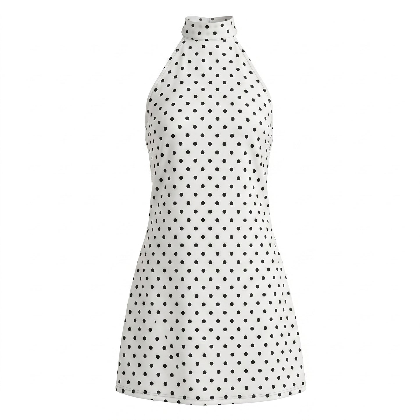 Remi Women's Mini Dress Polka Dot Bodycon, Halter Neck