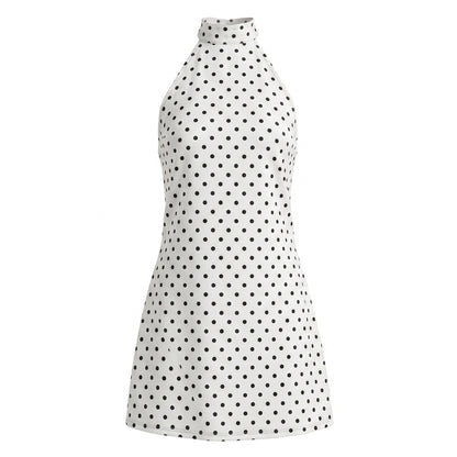 Remi Women's Mini Dress Polka Dot Bodycon, Halter Neck