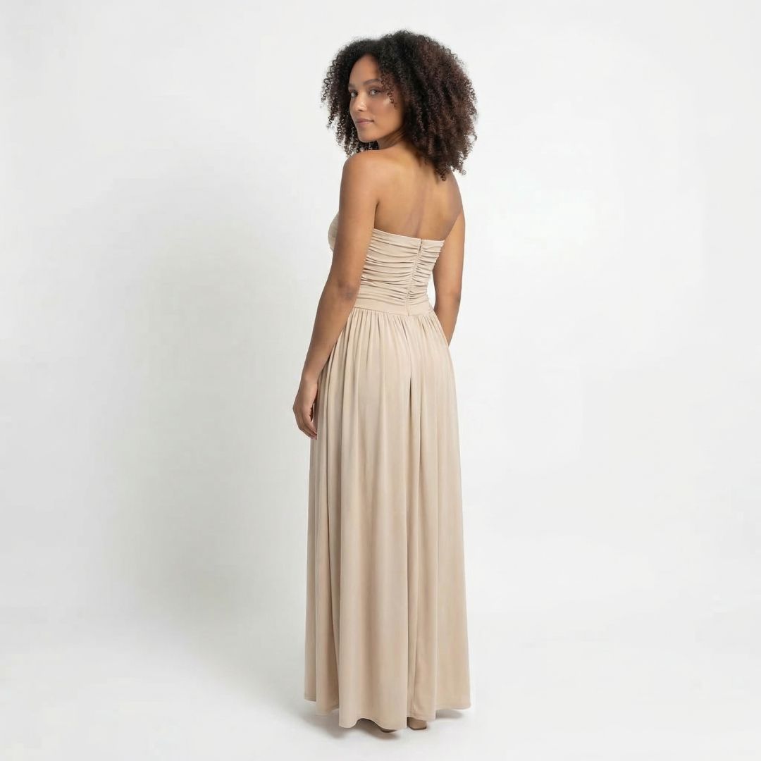 Sabine | Women’s Ruched Maxi Dress with Shirring