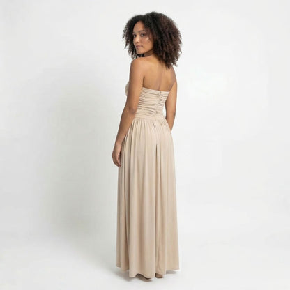 Sabine | Women’s Ruched Maxi Dress with Shirring