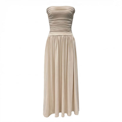 Sabine | Women’s Ruched Maxi Dress with Shirring