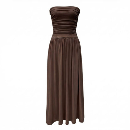 Sabine | Women’s Ruched Maxi Dress with Shirring