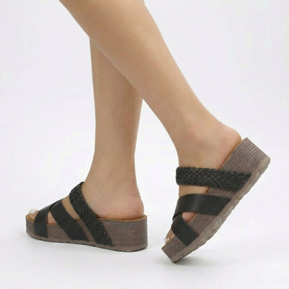 Sabine | Braided Platform Sandals
