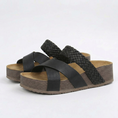 Sabine | Braided Platform Sandals