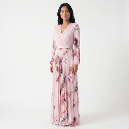 Seraphine Women’s Printed Long-Sleeve Maxi Dress