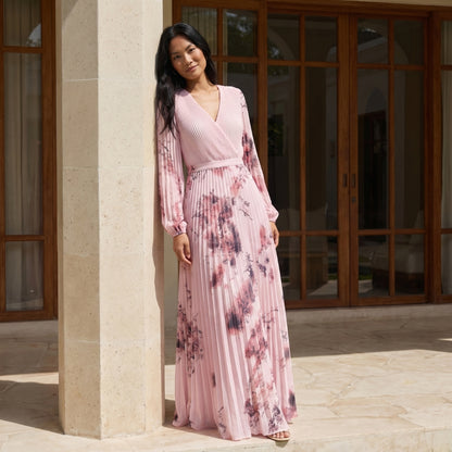 Seraphine Women’s Printed Long-Sleeve Maxi Dress