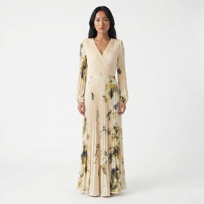 Seraphine Women’s Printed Long-Sleeve Maxi Dress