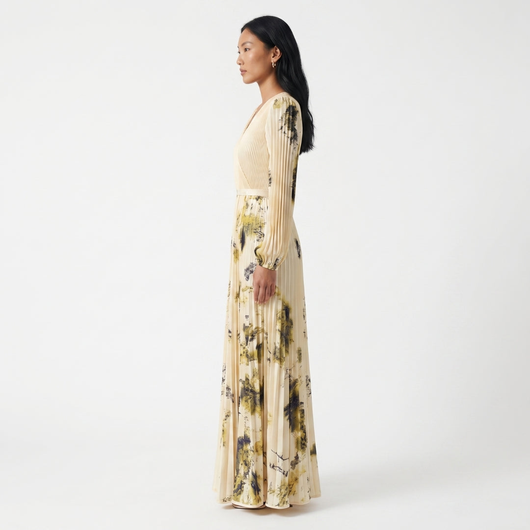 Seraphine Women’s Printed Long-Sleeve Maxi Dress