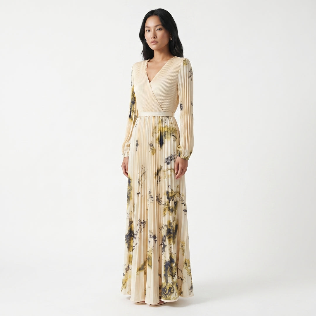 Seraphine Women’s Printed Long-Sleeve Maxi Dress