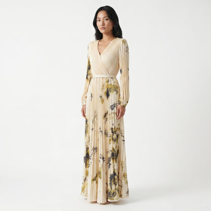 Seraphine Women’s Printed Long-Sleeve Maxi Dress