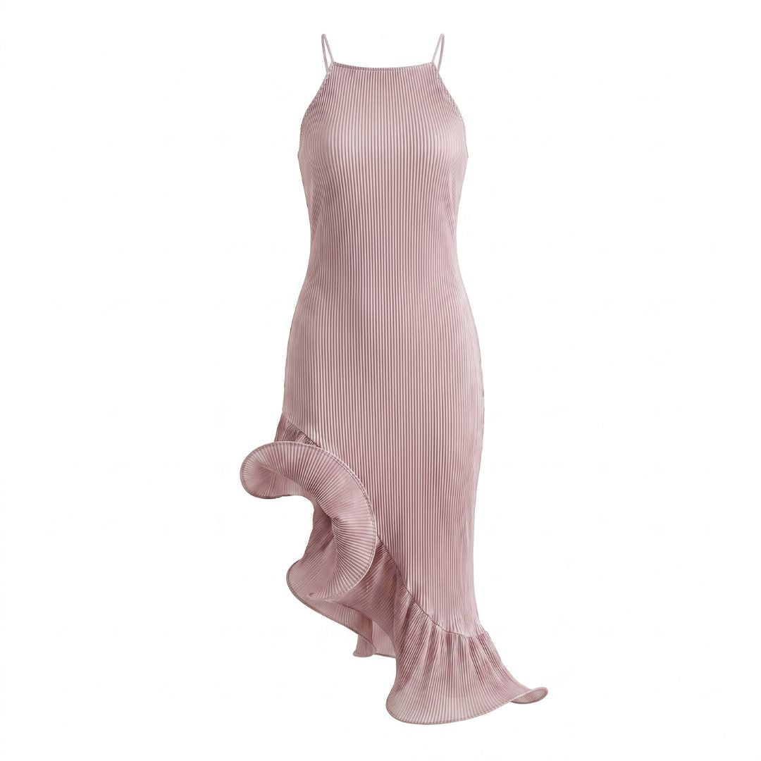 Solène Women’s Ribbed Knit Sleeveless Midi Dress