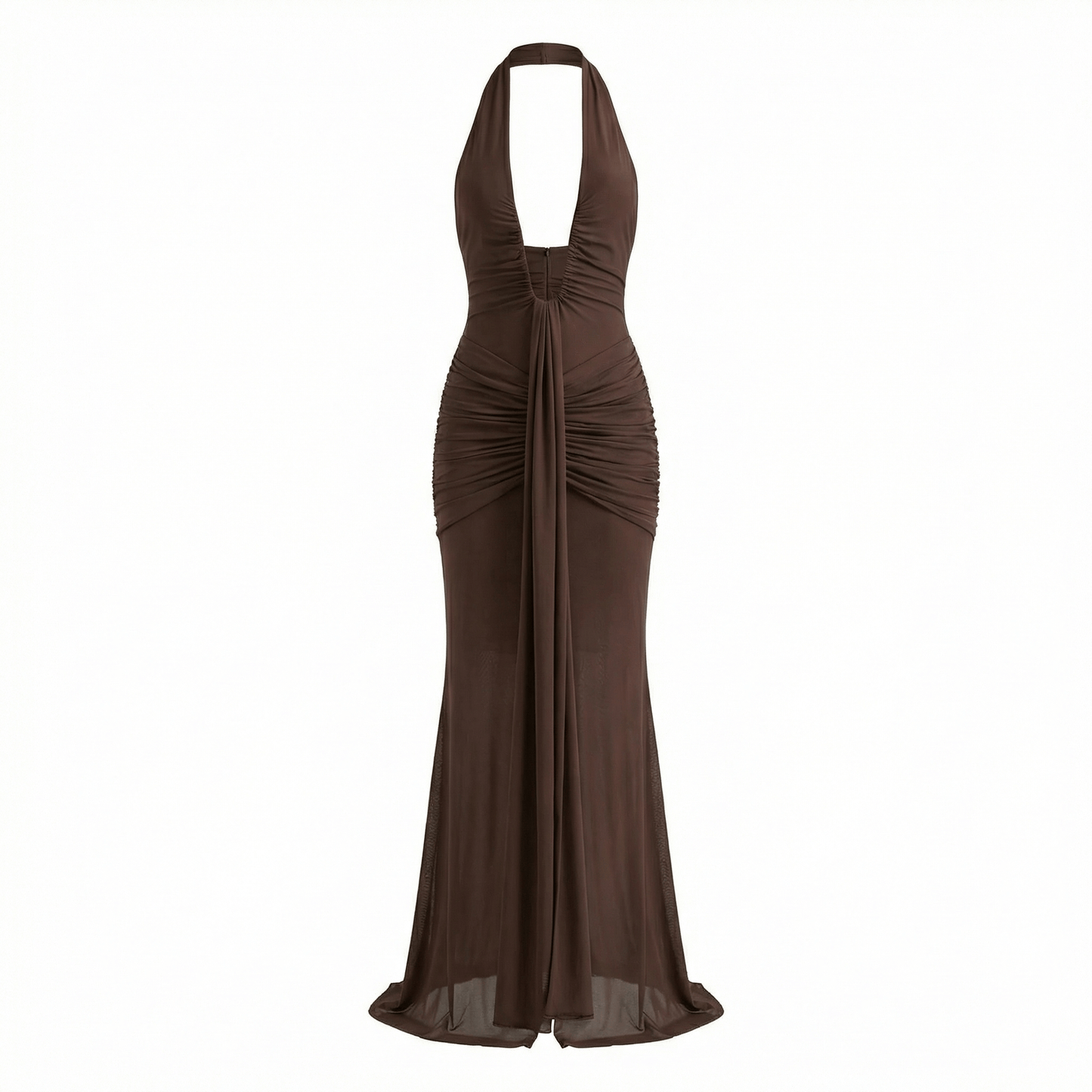 Solène | Women’s Polyester Halter Maxi Dress, U-Wire