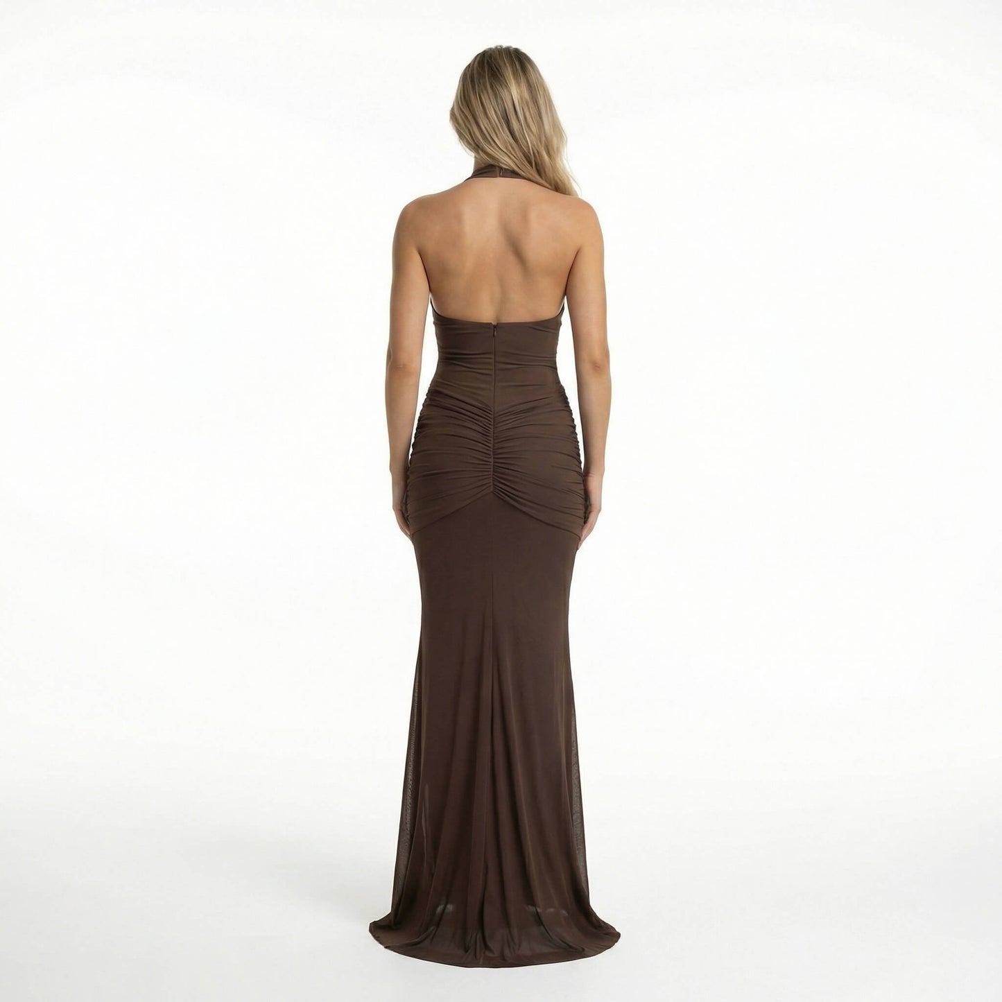 Solène | Women’s Polyester Halter Maxi Dress, U-Wire