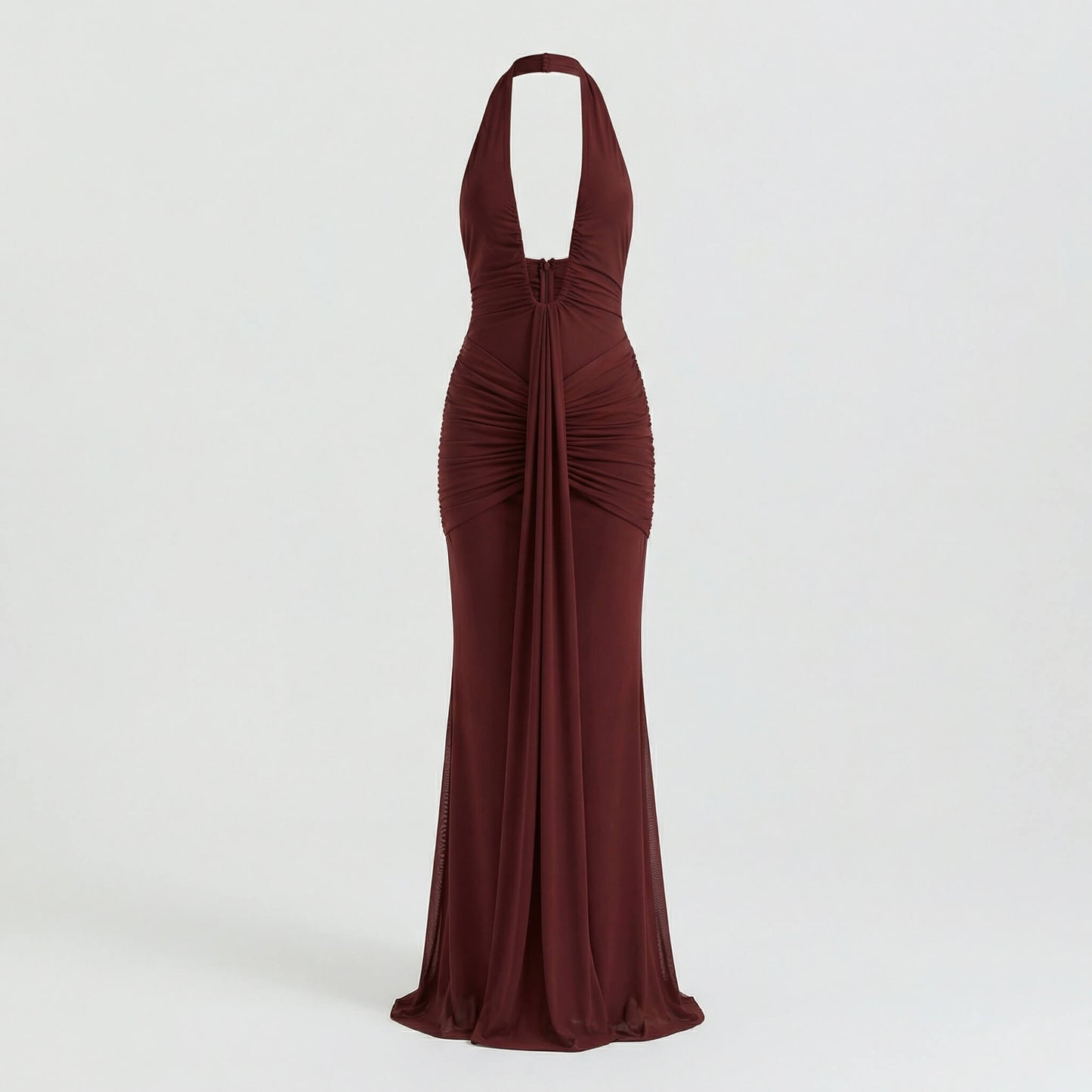Solène | Women’s Polyester Halter Maxi Dress, U-Wire