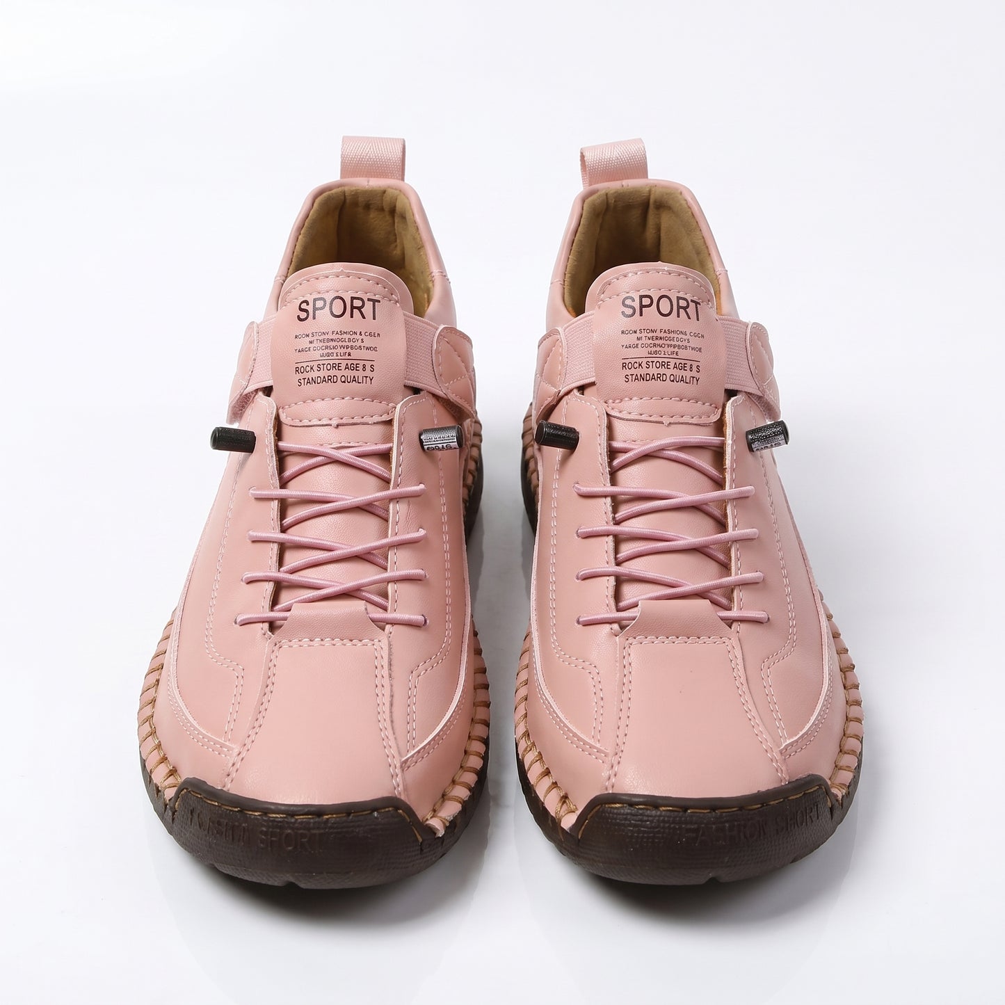 Stride Women's Casual Sneakers Hand-Stitched Flat, Lace-Up