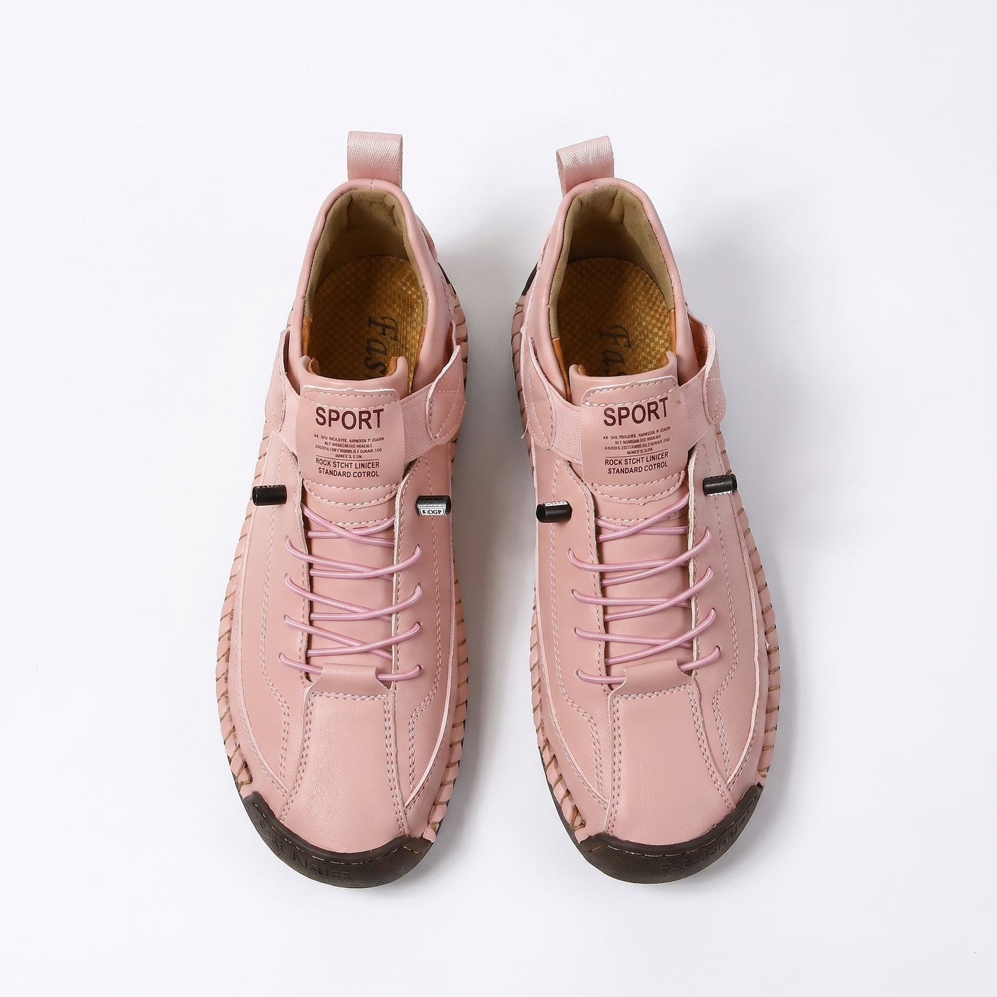 Stride Women's Casual Sneakers Hand-Stitched Flat, Lace-Up