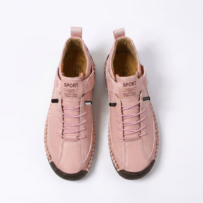 Stride Women's Casual Sneakers Hand-Stitched Flat, Lace-Up