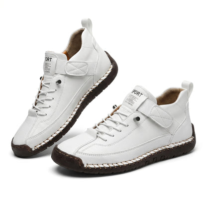 Stride Women's Casual Sneakers Hand-Stitched Flat, Lace-Up