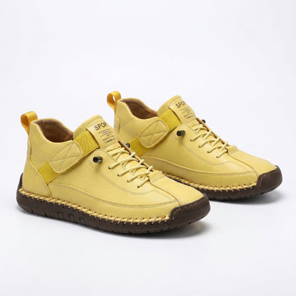 Stride Women's Casual Sneakers Hand-Stitched Flat, Lace-Up