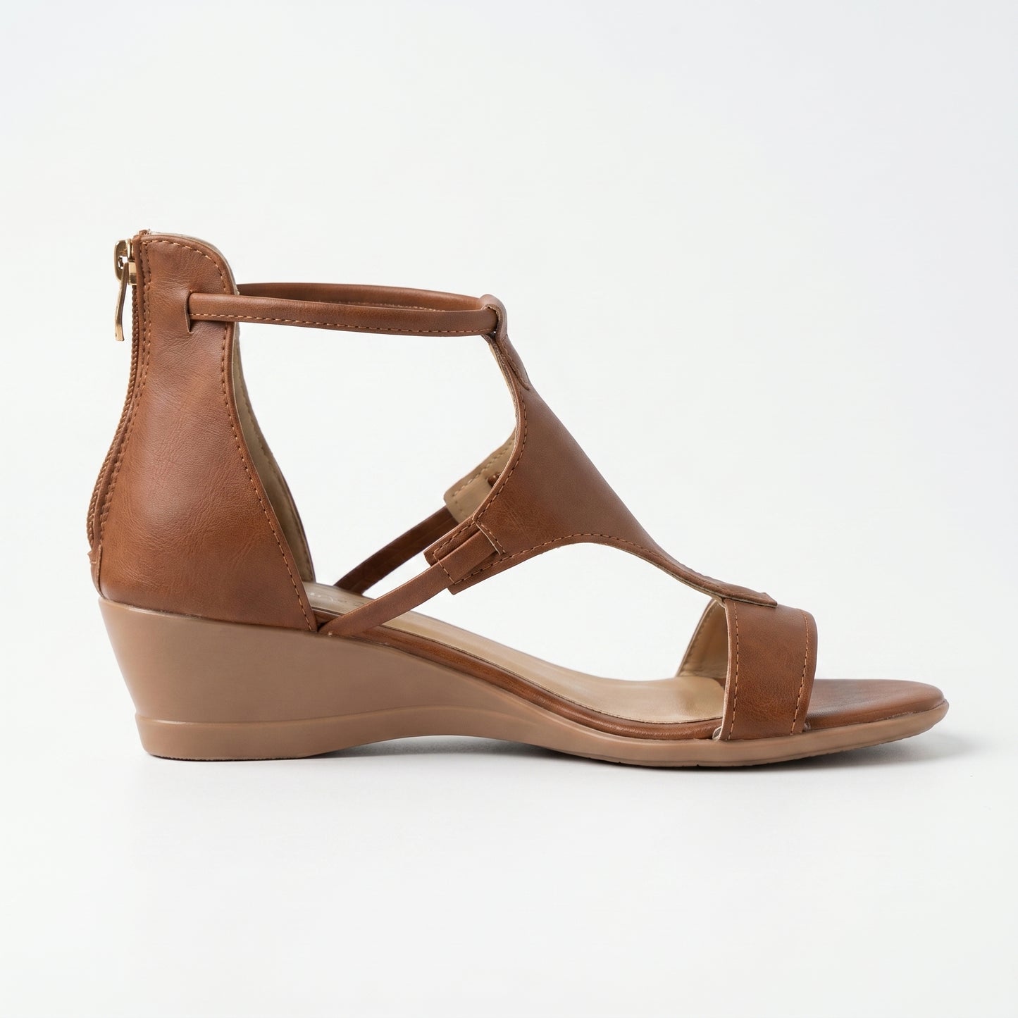 Talia Women's Comfort Wedge Sandals Ankle Strap, Open Toe