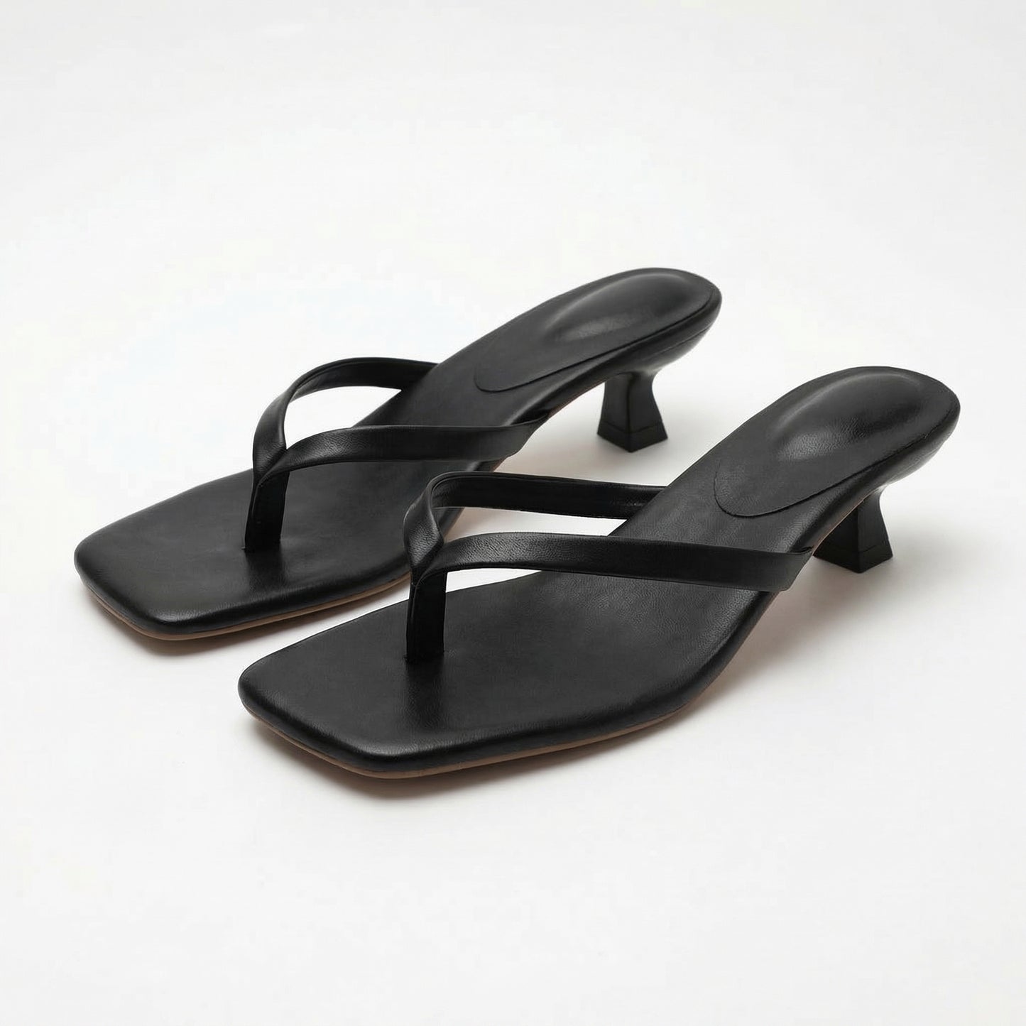 Véronique | Women’s Thong Kitten-Heel Sandals Slip-On
