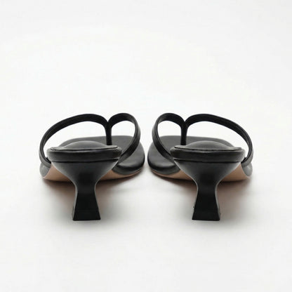 Véronique | Women’s Thong Kitten-Heel Sandals Slip-On