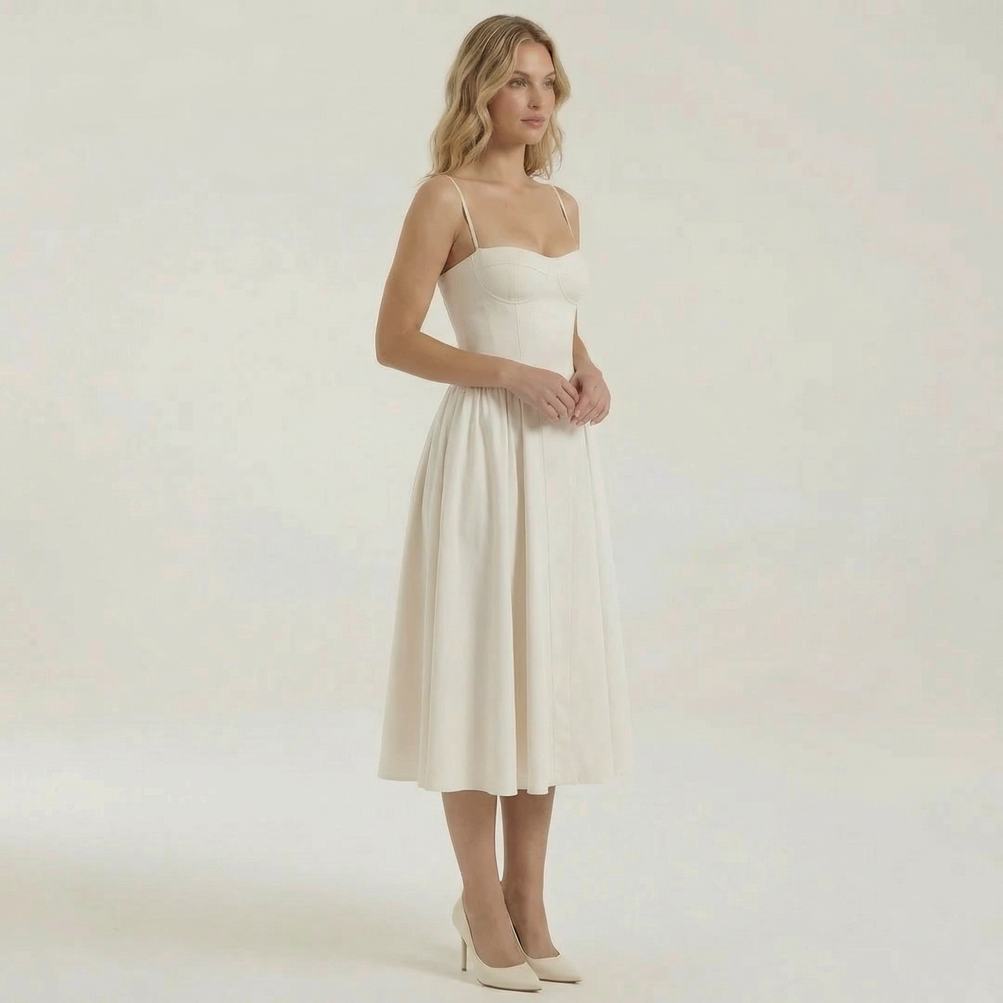 Claire | Corset Midi Dress