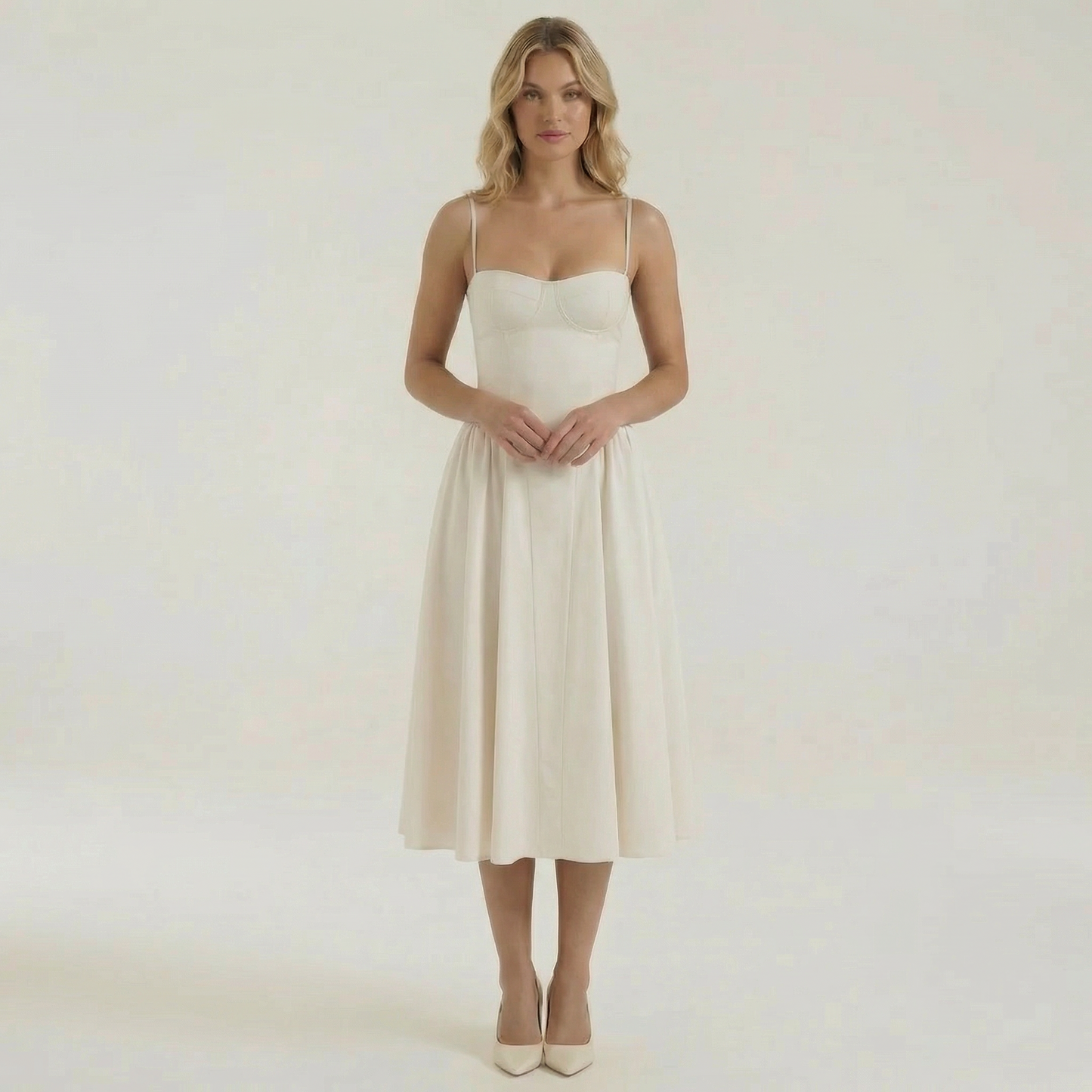 Claire | Corset Midi Dress