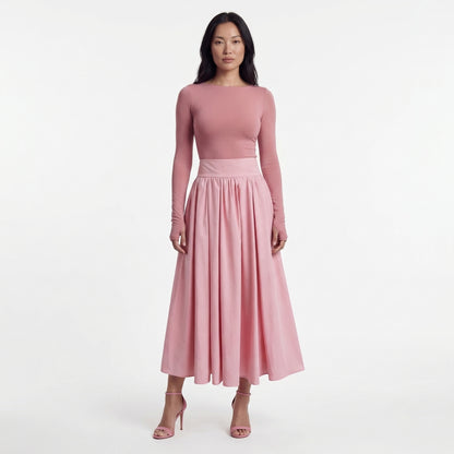 Wren Women’s High-Waist Maxi Skirt Zip