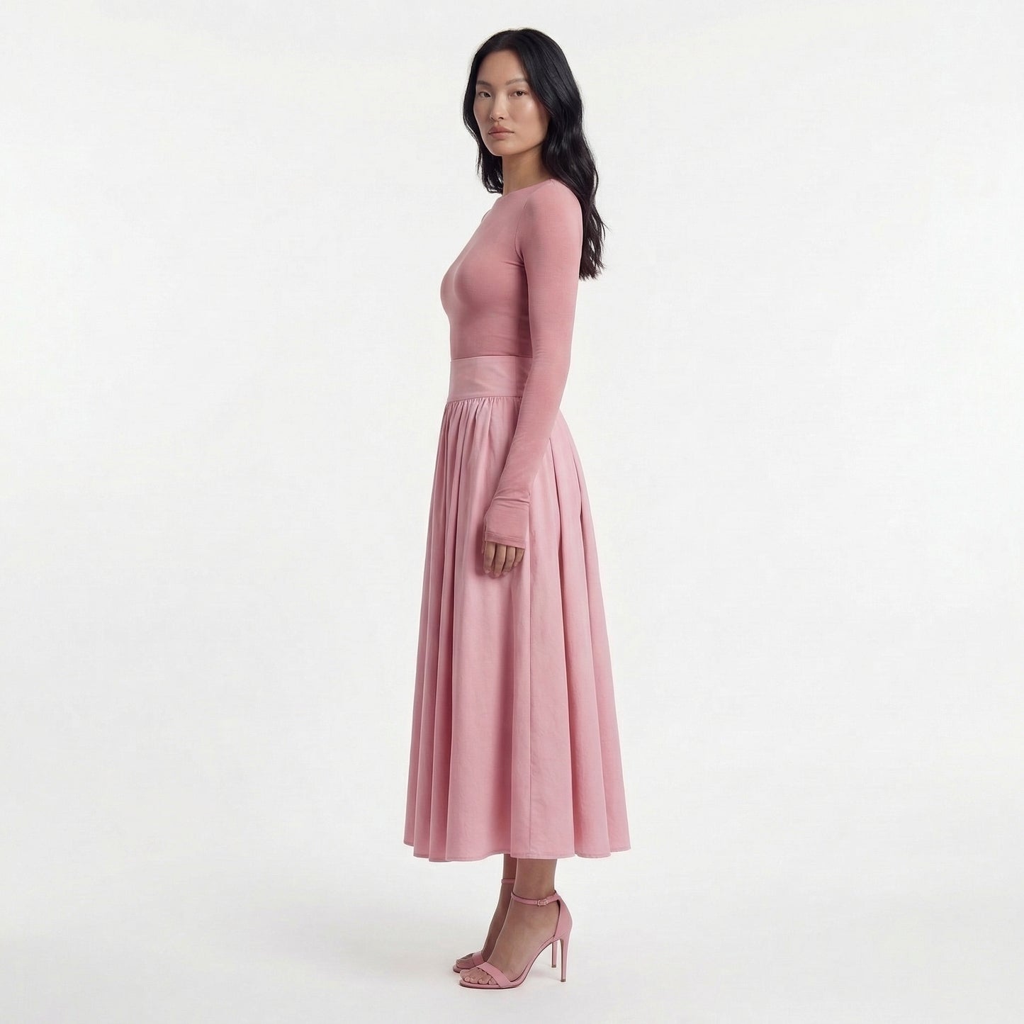 Wren Women’s High-Waist Maxi Skirt Zip