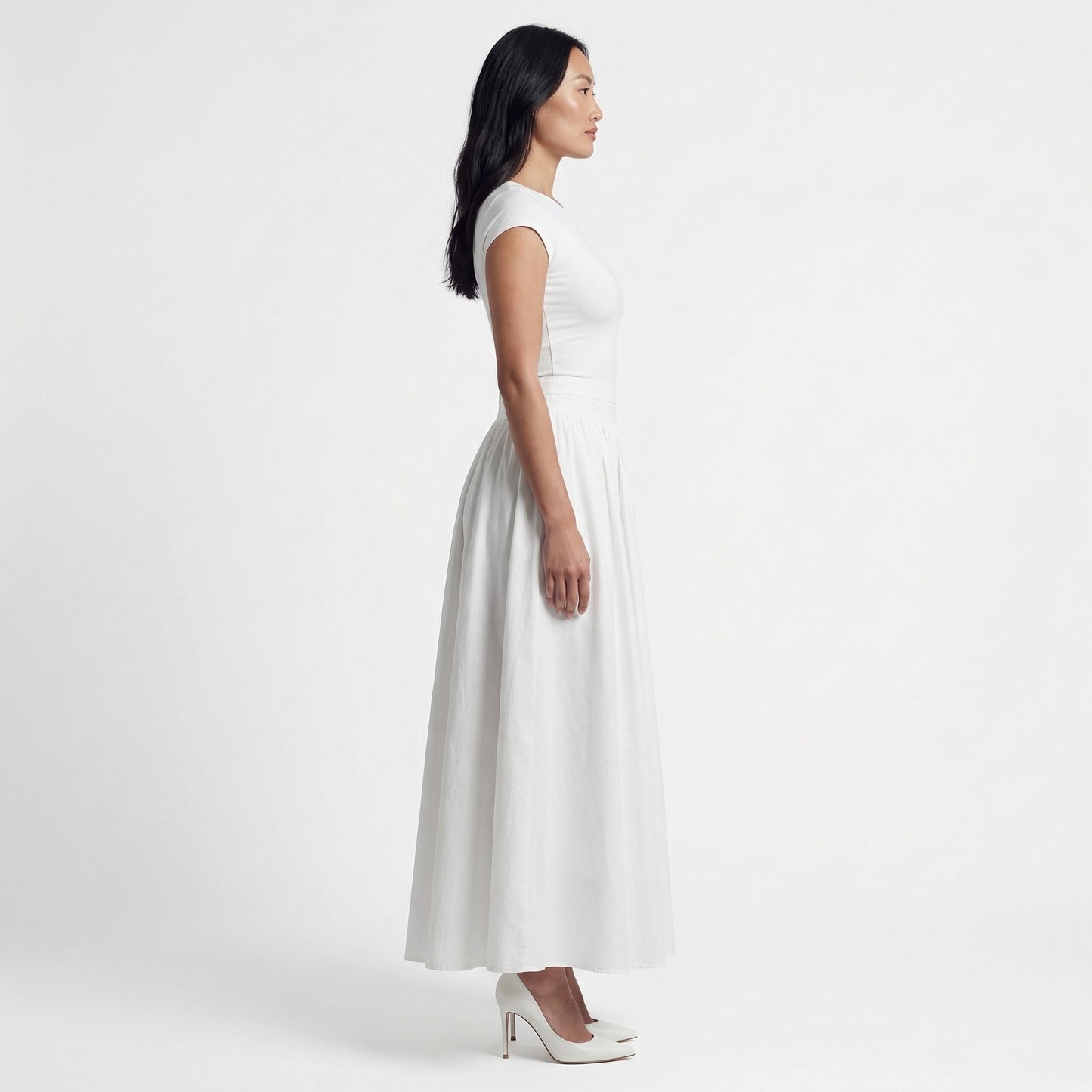 Wren Women’s High-Waist Maxi Skirt Zip