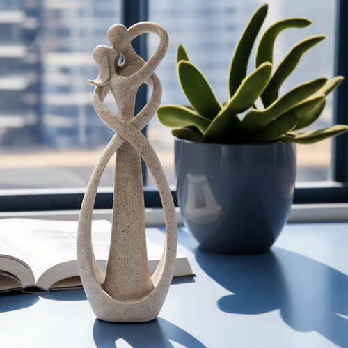 Abstract Couple Sandstone Sculpture