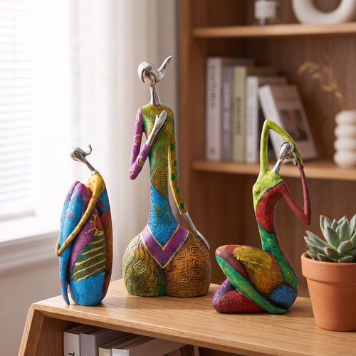 Abstract Women Figurine Set