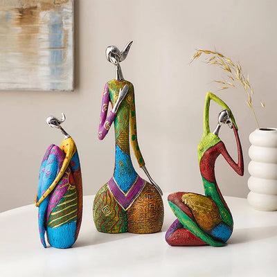 Abstract Women Figurine Set