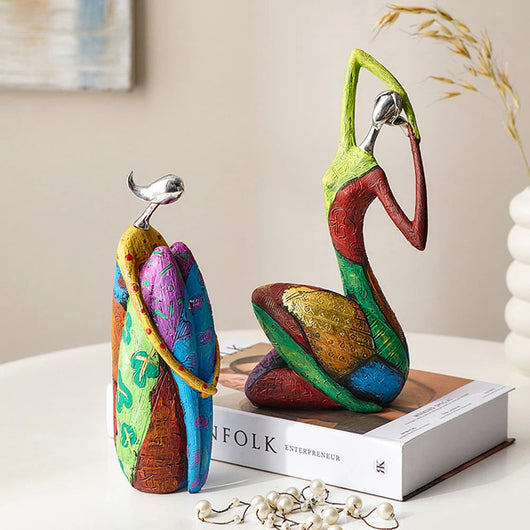 Abstract Women Figurine Set