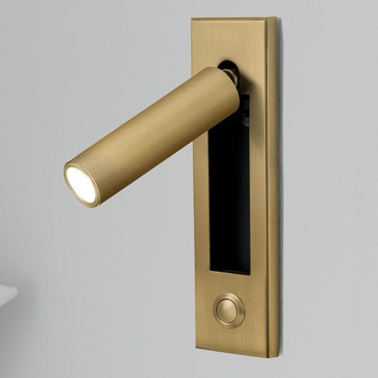 Adjustable LED Wall Reading Light - Copper / ∅ 2″ x H 7″ cylinder (Button switch)